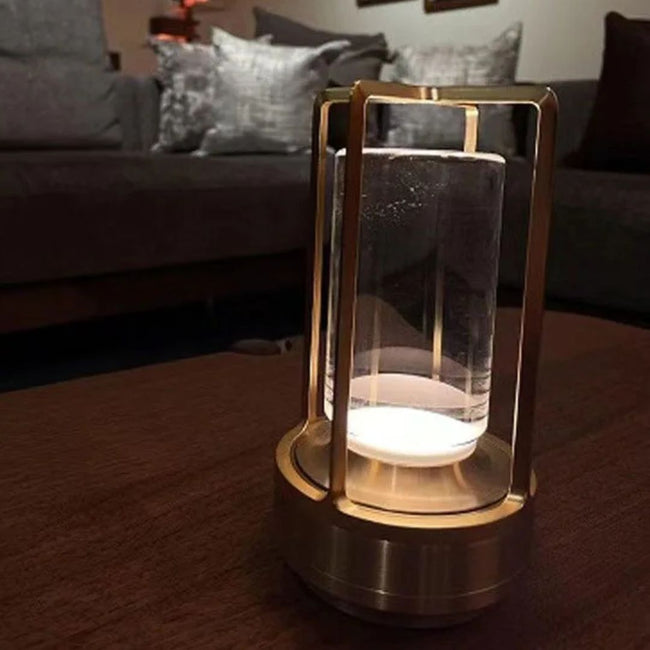 RetroGlow - Trådlös LED Skrivbordslampa med Vintage Charm