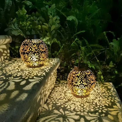 Väderbeständig LED solhänglampa för trädgården