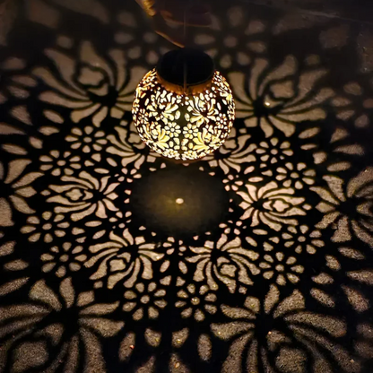 Väderbeständig LED solhänglampa för trädgården