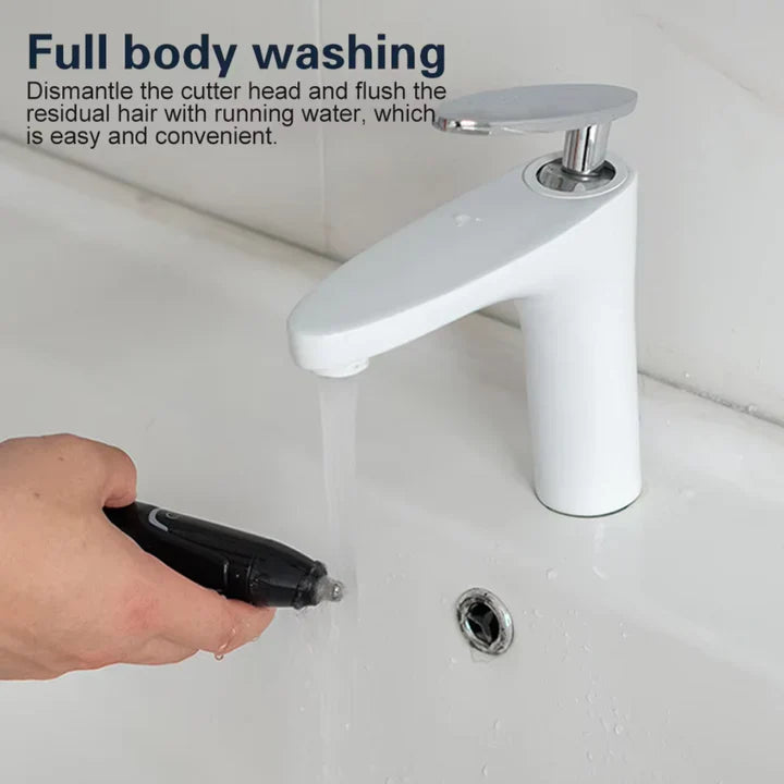 Uppladdningsbar näs- och öronhårstrimmer