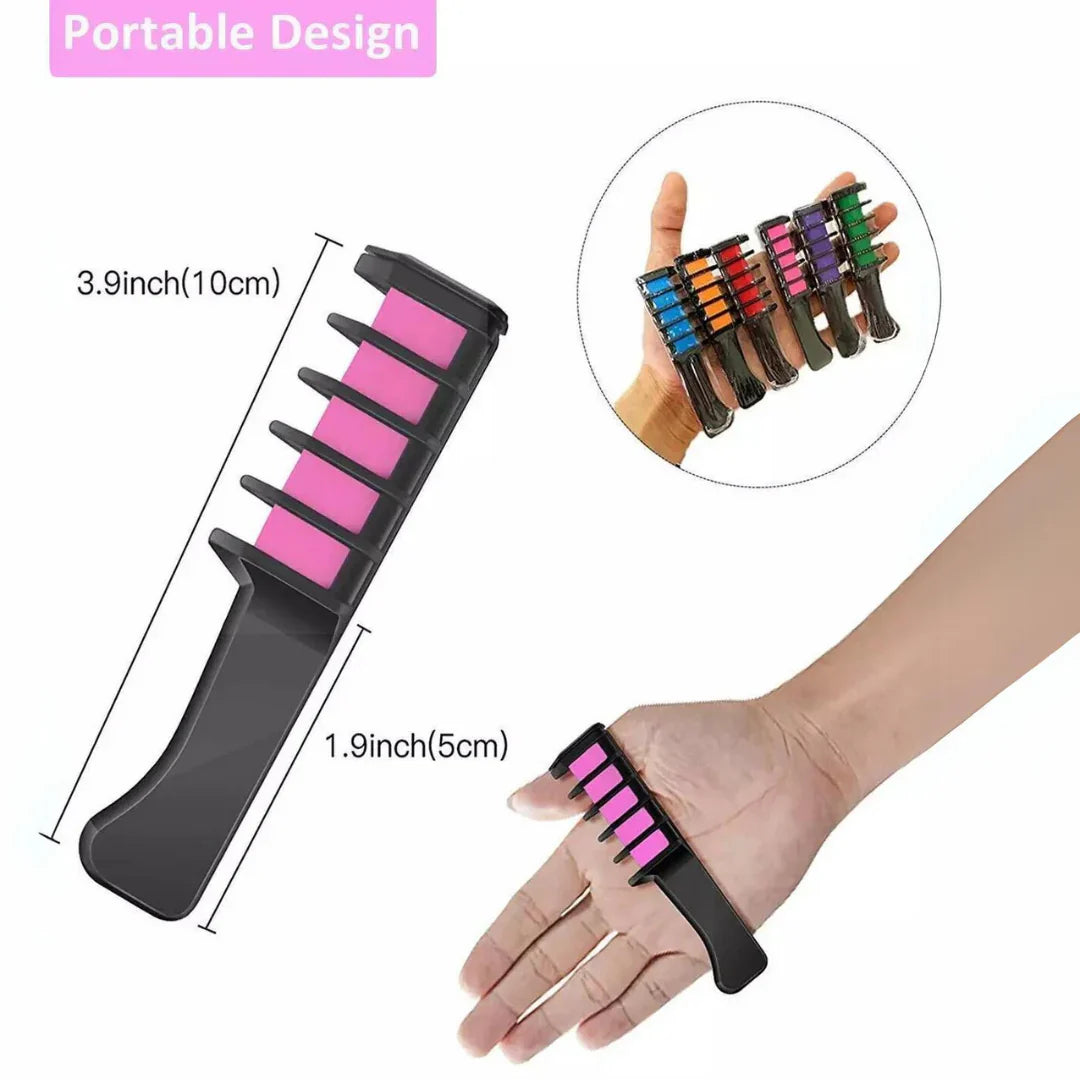 Tvättbar hårkrita-stift | För färgglada accenter i håret