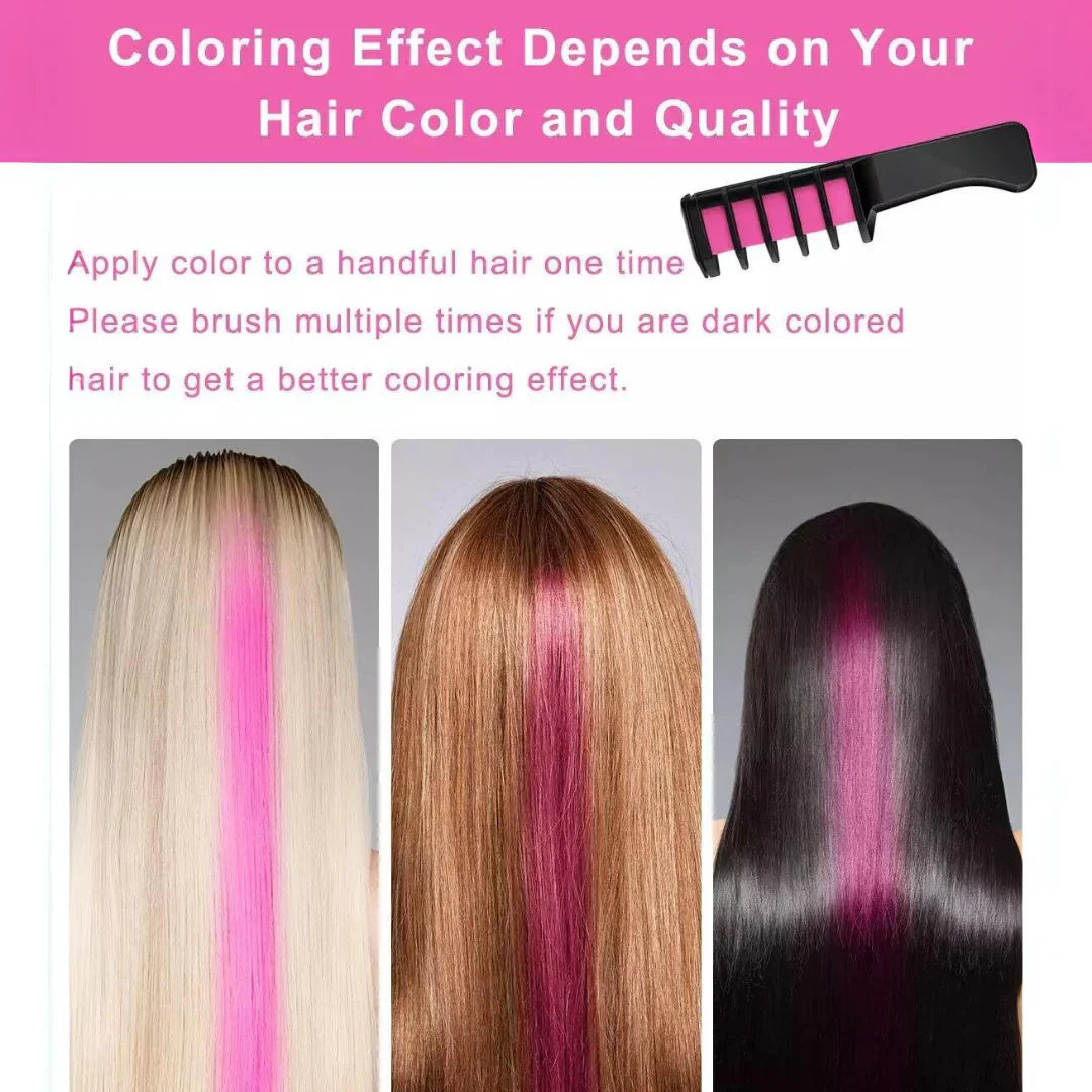 Tvättbar hårkrita-stift | För färgglada accenter i håret