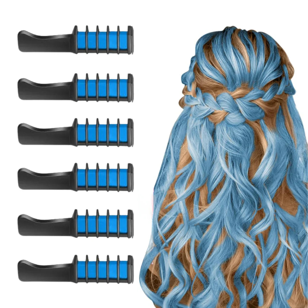 Tvättbar hårkrita-stift | För färgglada accenter i håret