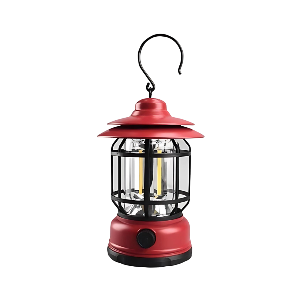 RetroFlame - Vintage LED lykta för utomhusäventyr