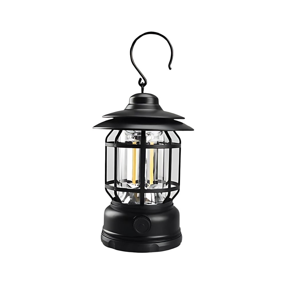 RetroFlame - Vintage LED lykta för utomhusäventyr