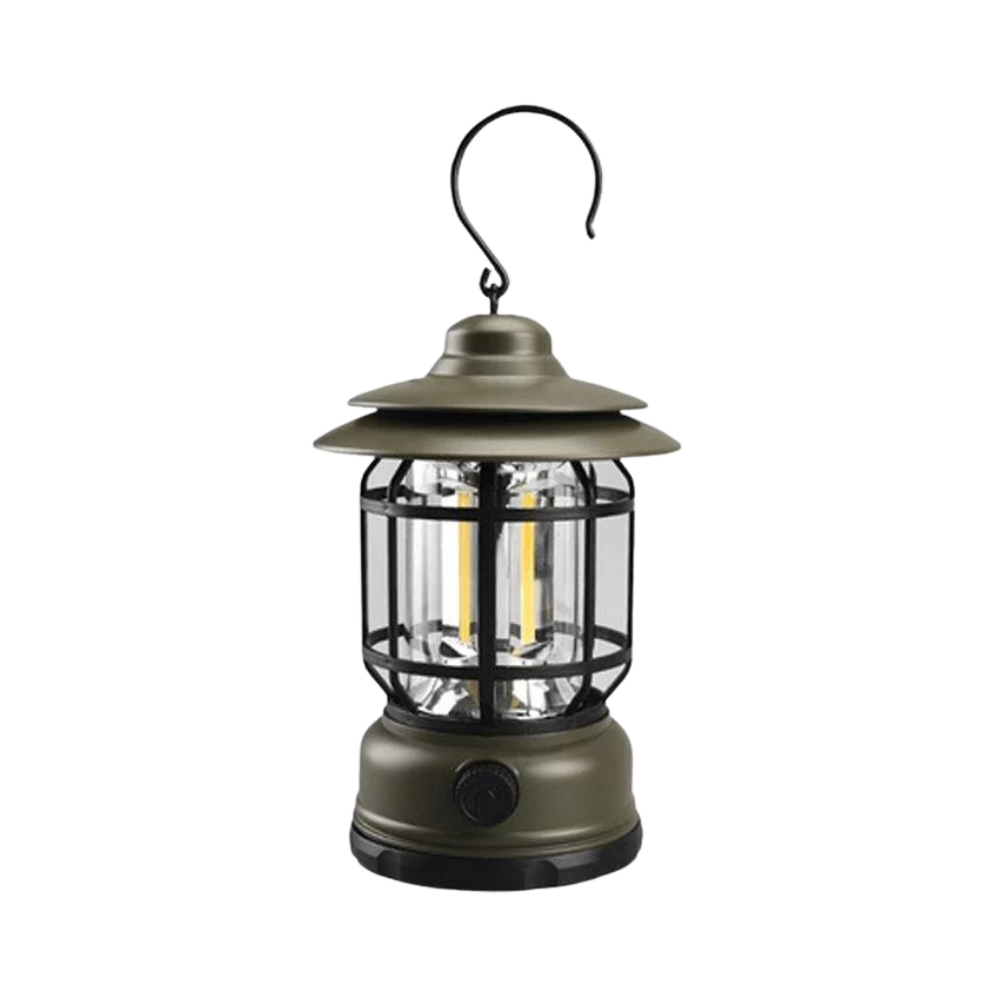 RetroFlame - Vintage LED lykta för utomhusäventyr