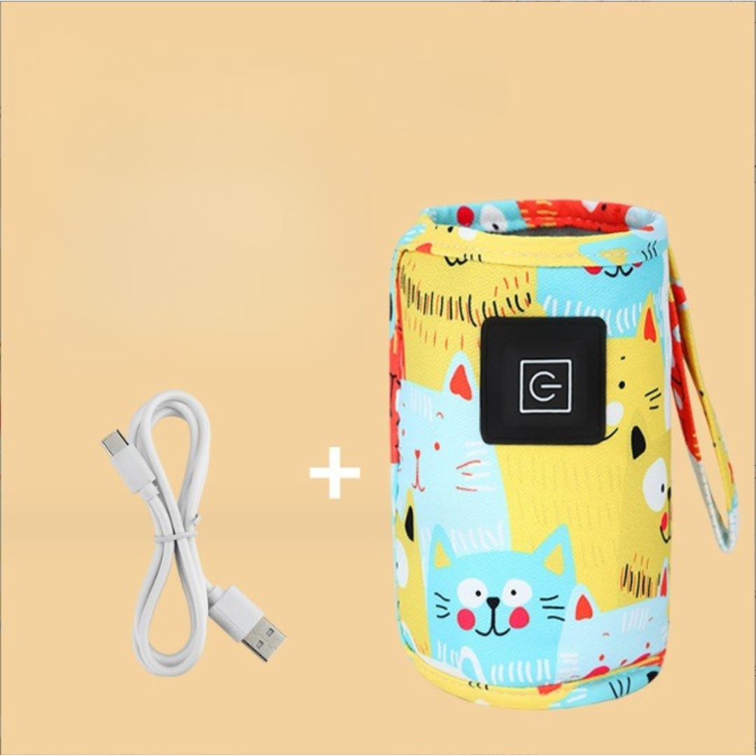 Praktisk flaska värmare för på språng