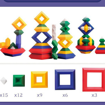 Montessori Pyramid Byggblock Lektsak