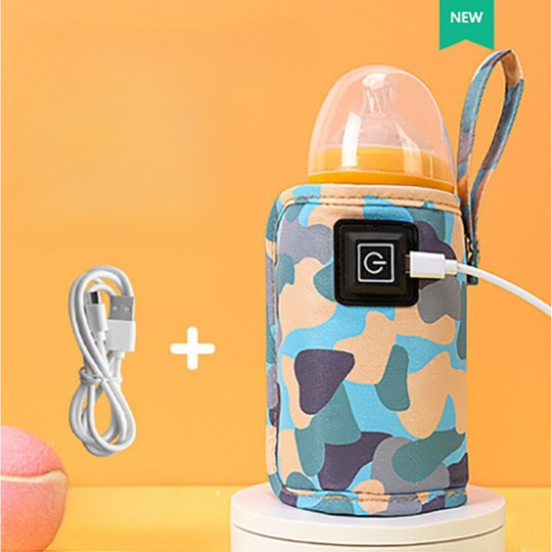 Praktisk flaska värmare för på språng