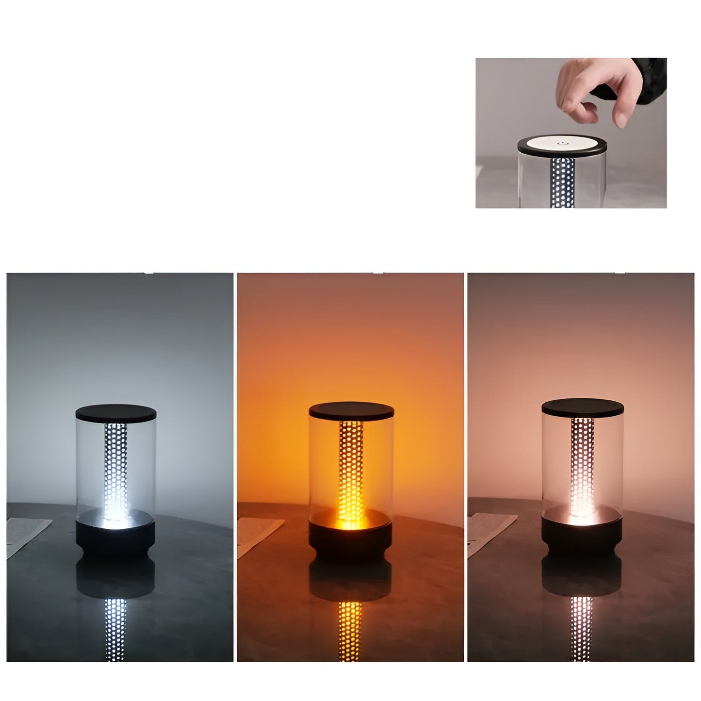 LED-bordlampa med touch – Varm stämningsljus för mysiga kvällar