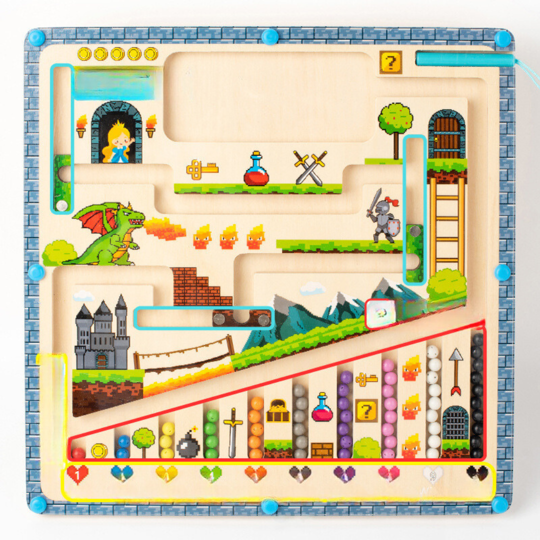 Montessori Magnetiska Labyrinter i Olika Designer