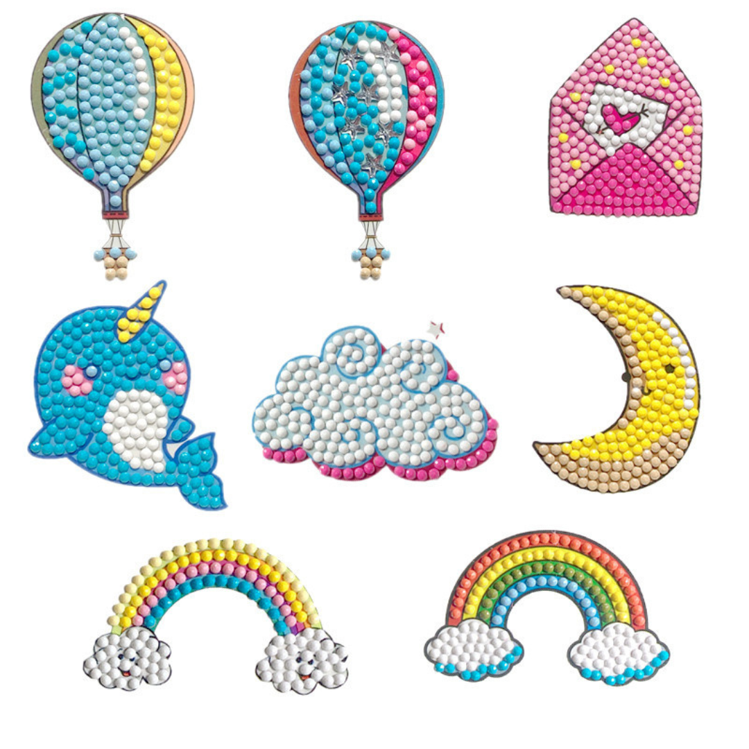 DIY klistermärke tecknad diamantmålning