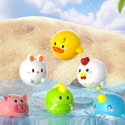 Självbelyst badleksak med nät