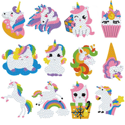 DIY klistermärke tecknad diamantmålning