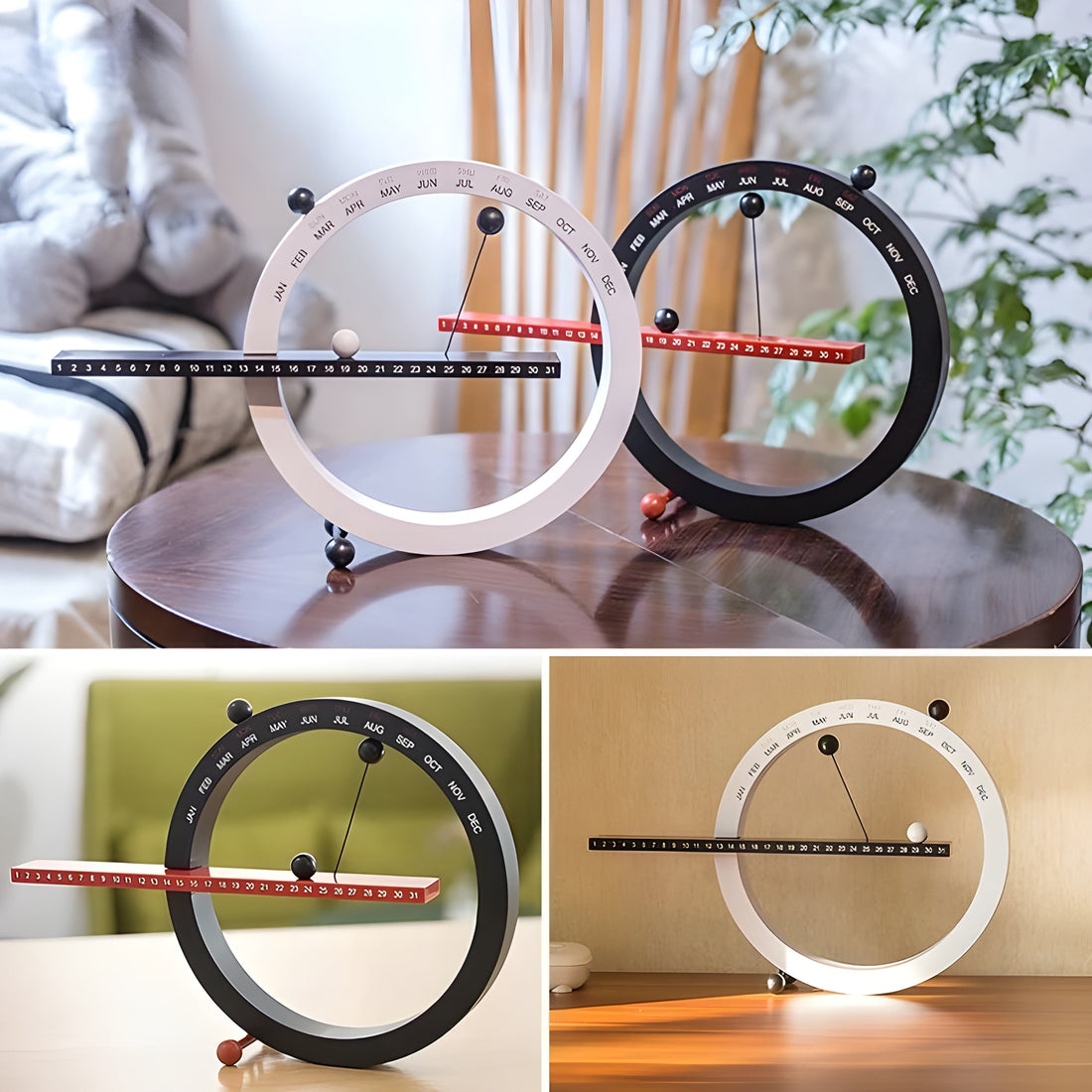 Magnetisk kugur – Kreativ och dekorativ bordsklocka med mjuk design