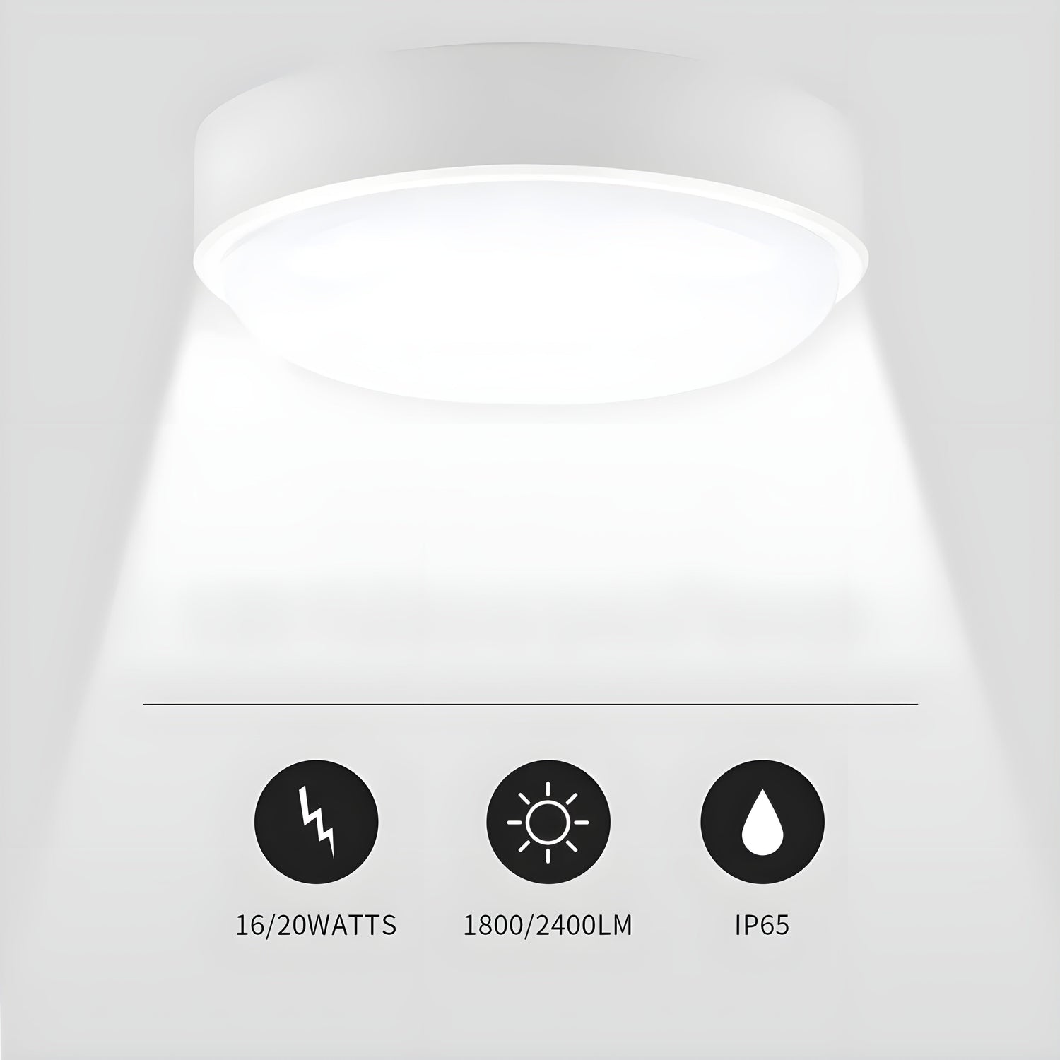 OvalShine Light - Modern Vägglampa med Ytmontering och LED-belysning