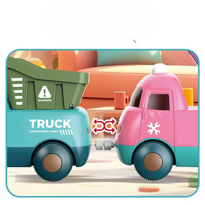 Musical train game with different carriages