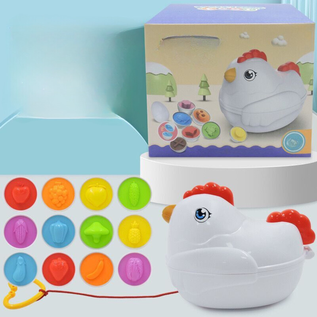 Färg form utbildningsleksak äggskal