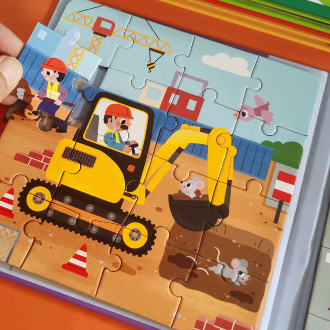 Magnetisk Montessori Pusselbok