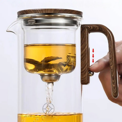 TranquilSip Tekanna – Magnetisk Växel Filter Glas Teapot