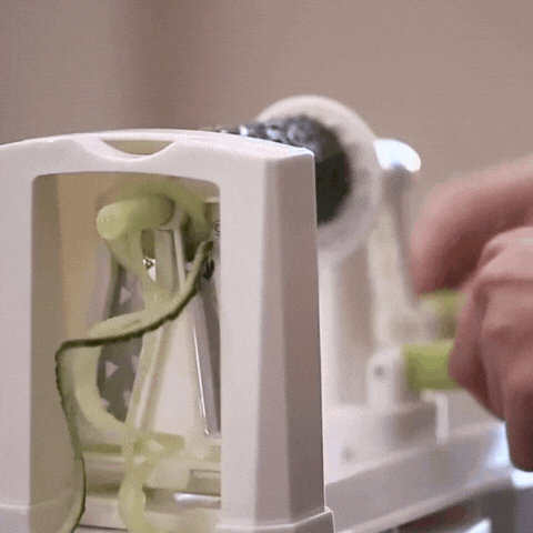 Royallure 7-bladig grönsaksspiralisator – Zucchini-nudeltillverkare och zoodle-tillverkare med sugkopp och förvaringskorg