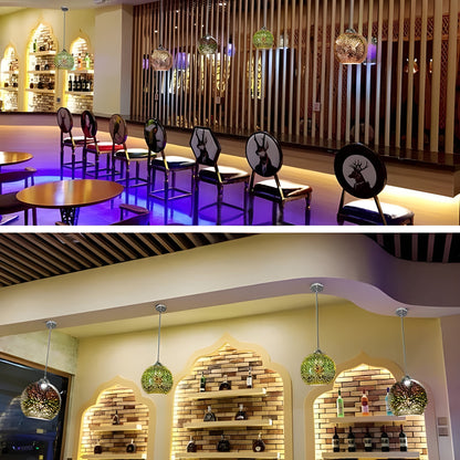 Pendellampa med fyrverkerieffekt – Dekorativ 3D-glödlampa för mysigt vardagsrum