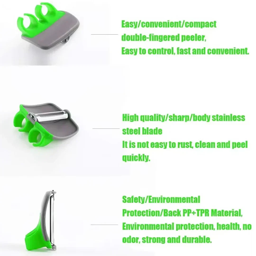 Carvallo | PeelRing - Finger-Grönsaks- skalare-Set