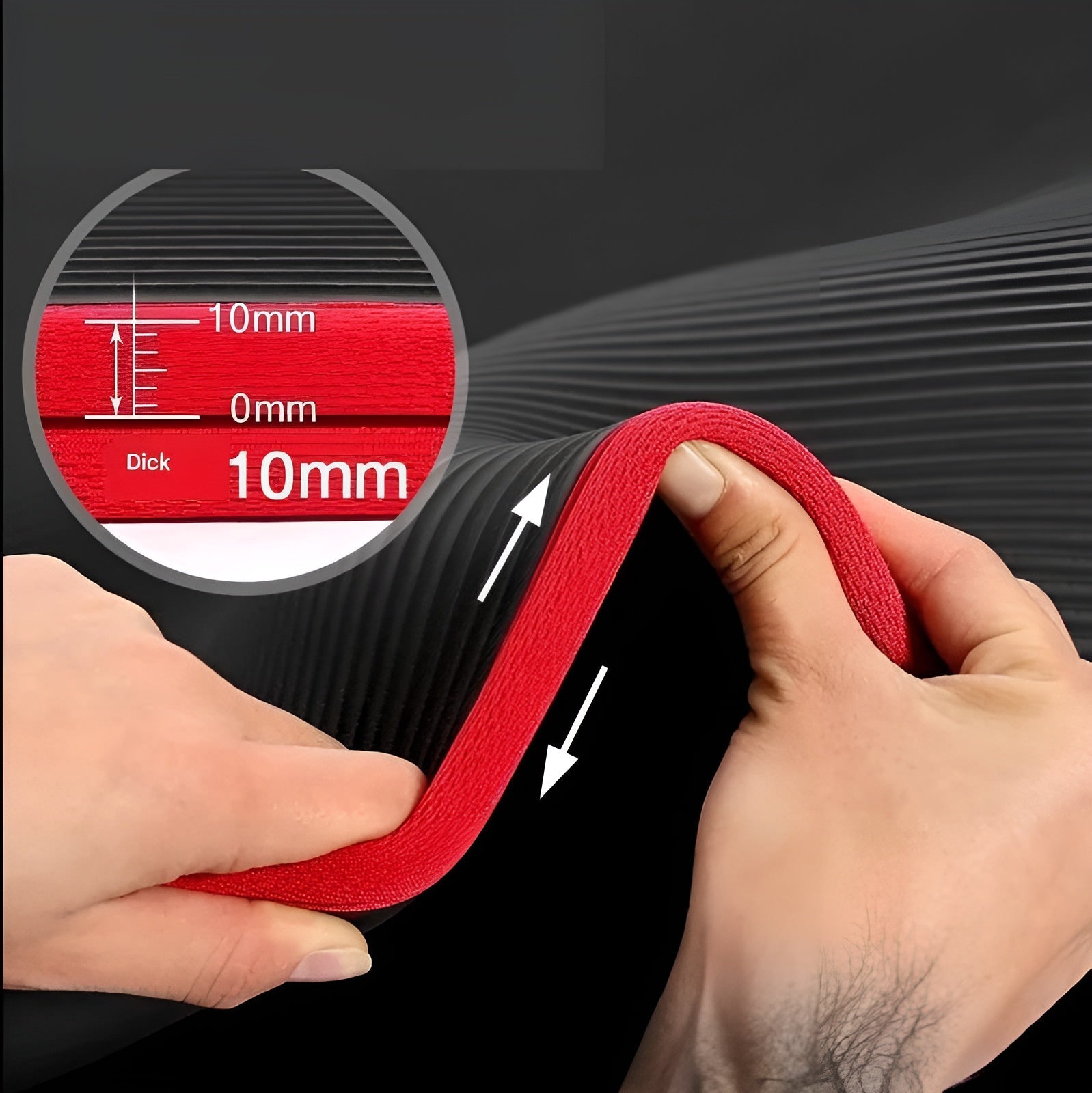 Halkfri yogamatta – Extra tjock och ledvänlig | Idealisk för hemmet och studion