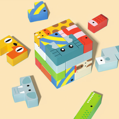 Trä Tetris pusselspel