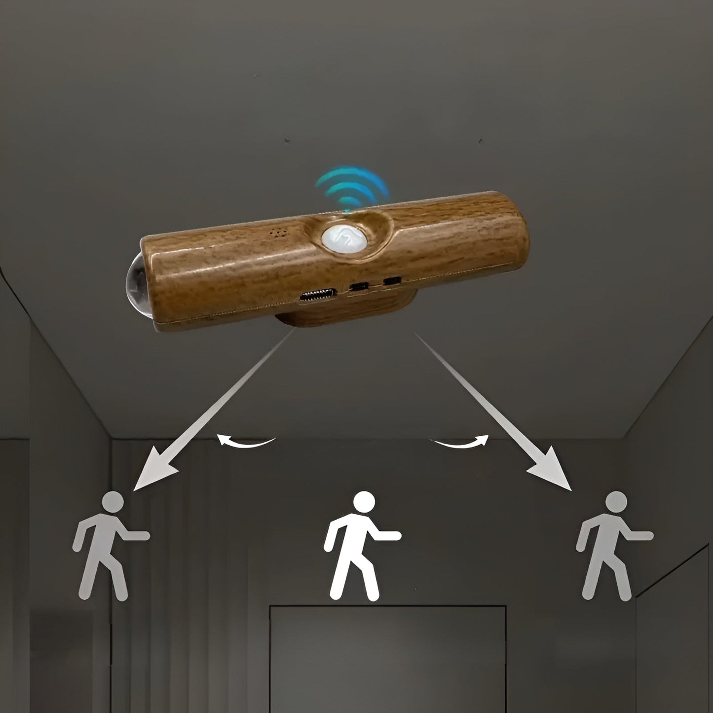 LED-nattljus med rörelsesensor (6-pack) - Dimmbar & RGB | USB-laddning, 3 ljusfärger, Perfekt för hall, trappa & vardagsrum