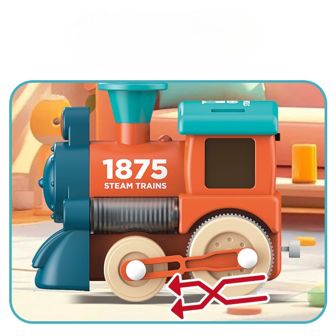 Musical train game with different carriages