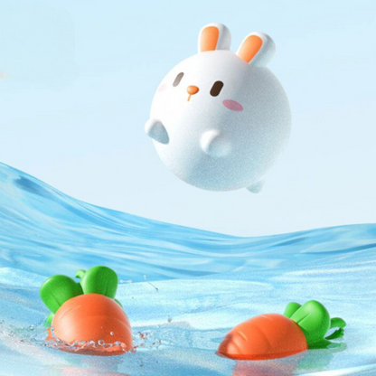 Självbelyst badleksak med nät