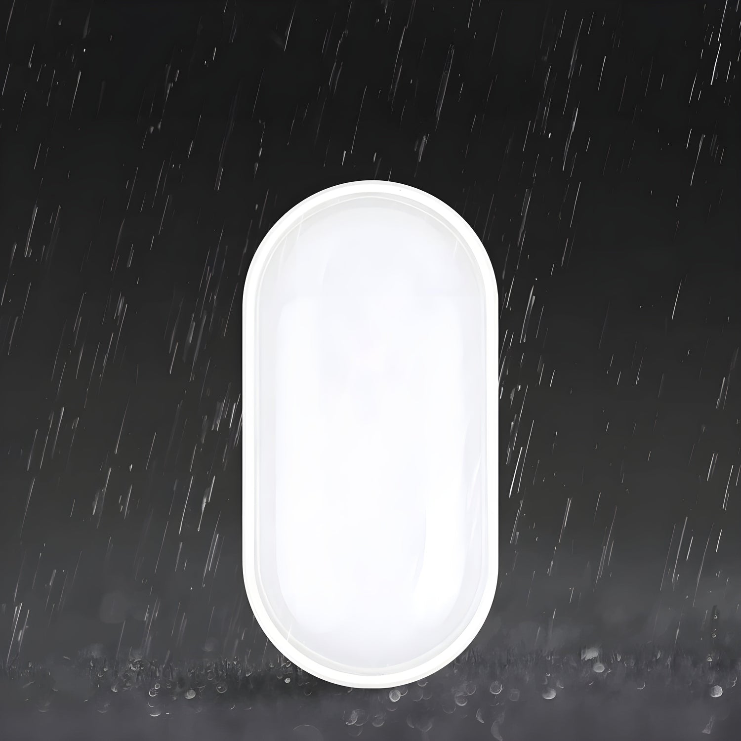 OvalShine Light - Modern Vägglampa med Ytmontering och LED-belysning