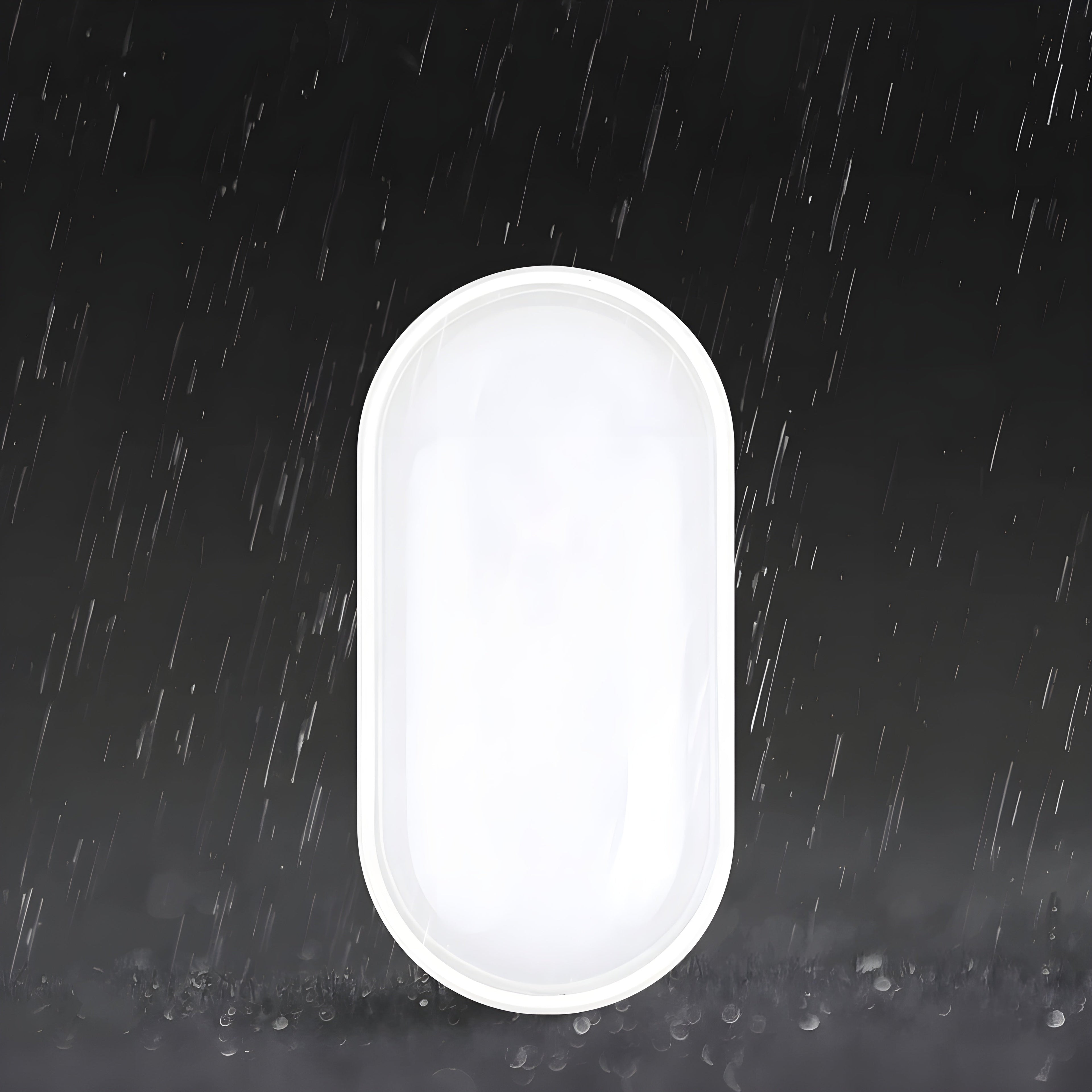 OvalShine Light - Modern Vägglampa med Ytmontering och LED-belysning