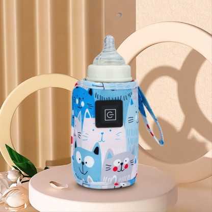 Praktisk flaska värmare för på språng