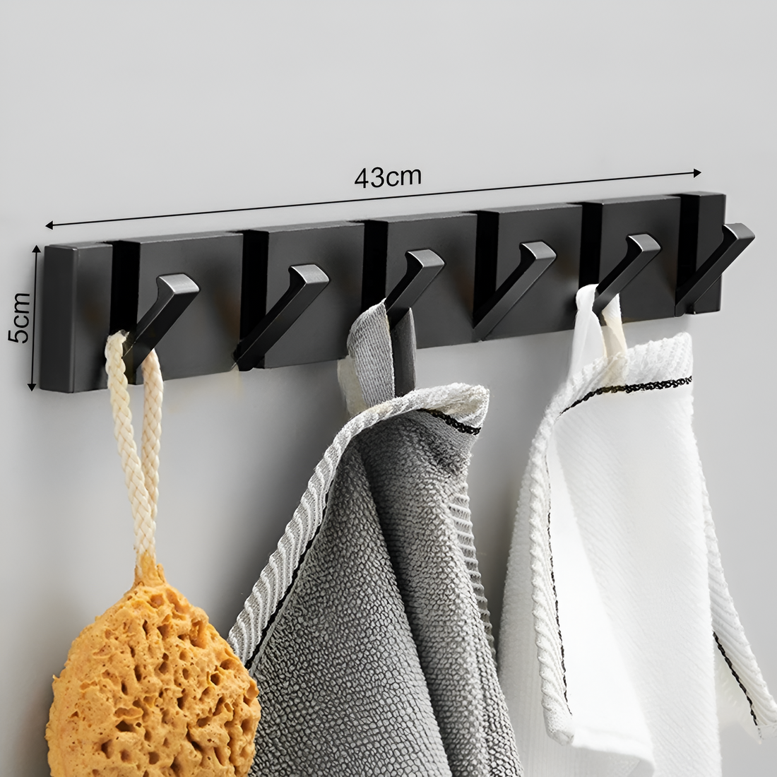 LuxeGrip Hook – Fällbar 2-vägs-installation väggkrok