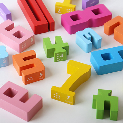 Utbildningsblock för matematik och siffror