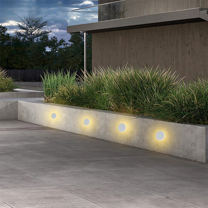 Rund LED Stegljus – Vattentåligt &amp; Installationsbart | För Inomhus- och Utomhusbruk