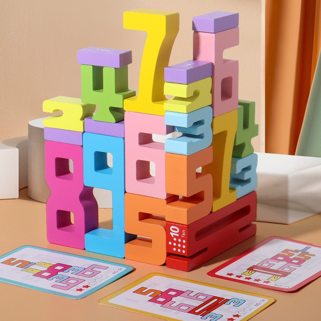 Utbildningsblock för matematik och siffror