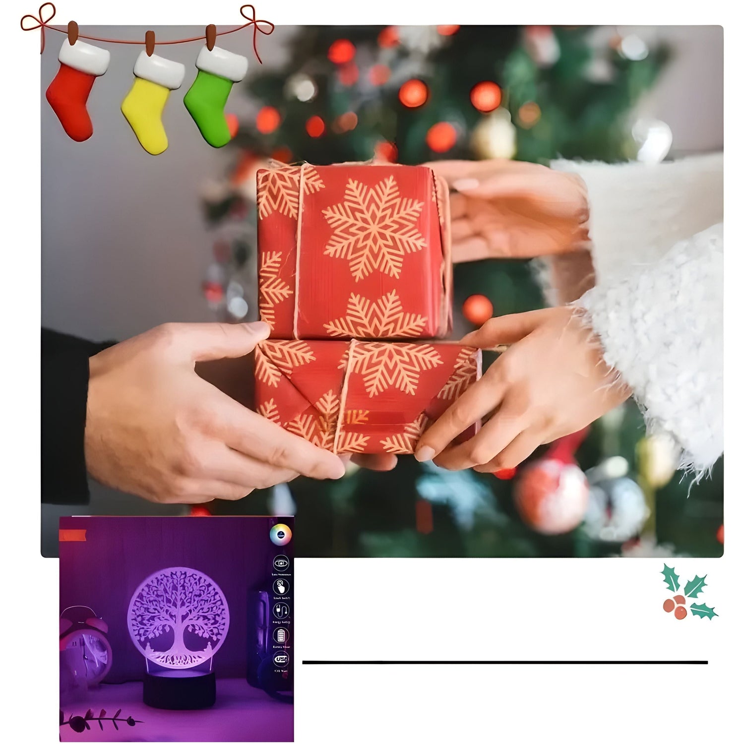 IllumiDecor Light - Dekorativ 3D LED-nattljus