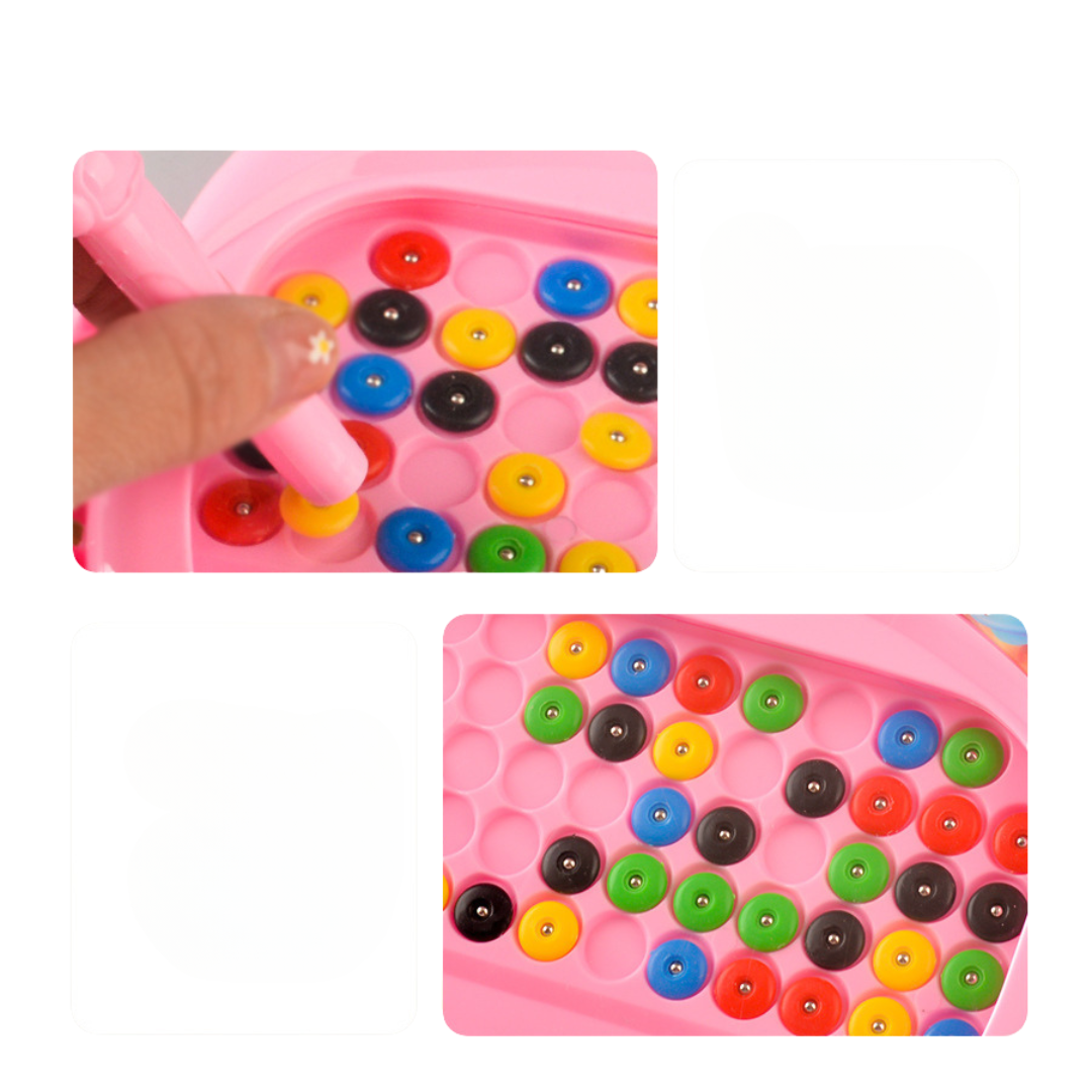 Magnetisk penna och pärltrådsritningstavla - perfekt för på språng!
