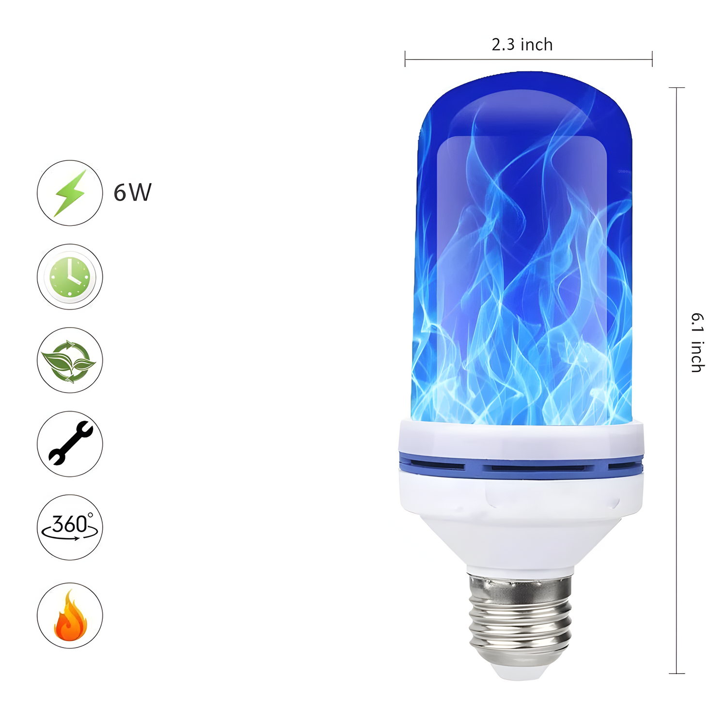 FlameGlow Light – Dekorativa LED-flamepærer