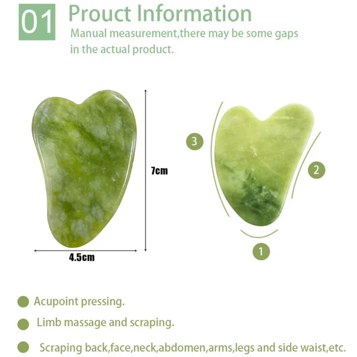 Instant Glow Gua Sha &amp; Jade Roller Set | För strålande hud och naturlig avslappning