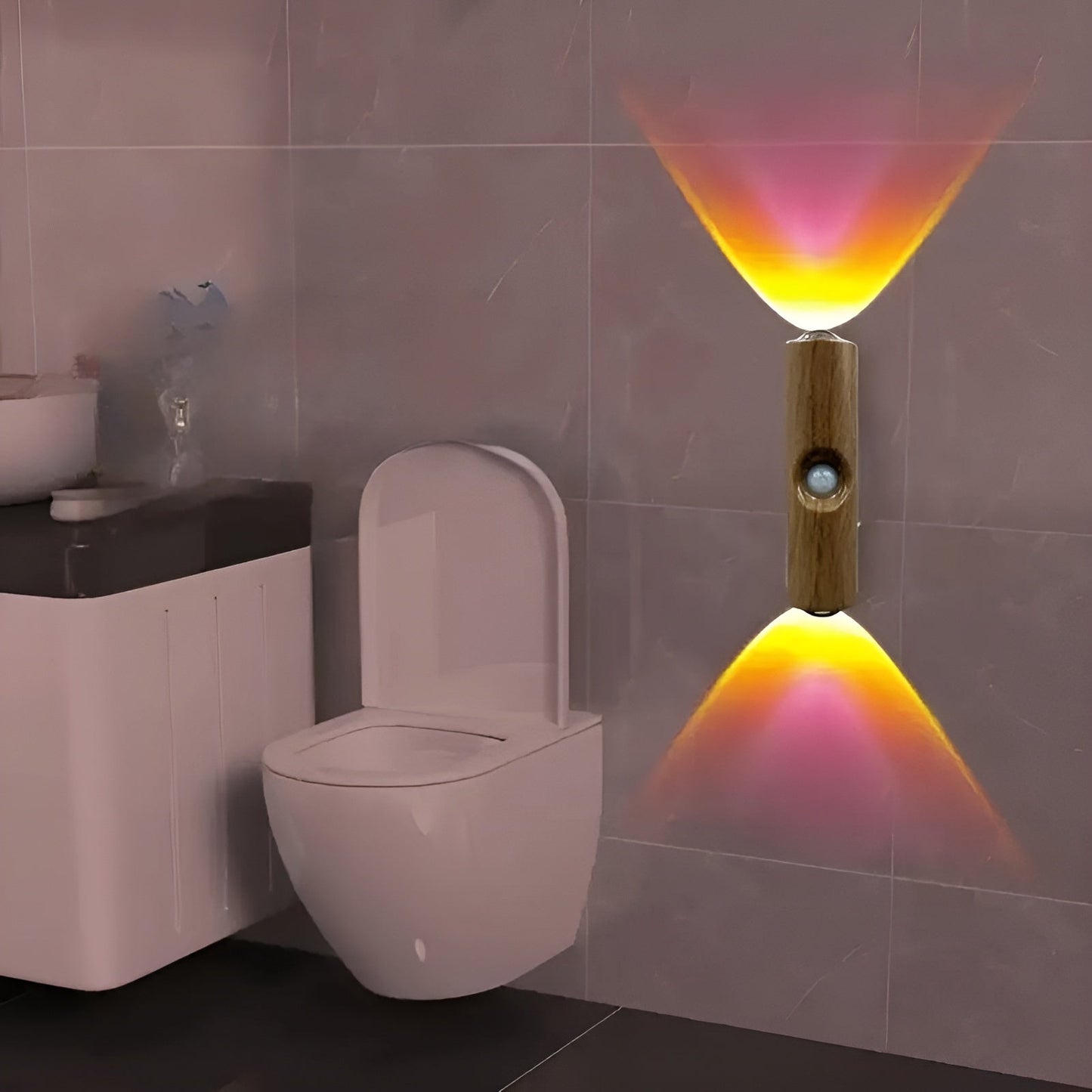 LED-nattljus med rörelsesensor (6-pack) - Dimmbar & RGB | USB-laddning, 3 ljusfärger, Perfekt för hall, trappa & vardagsrum