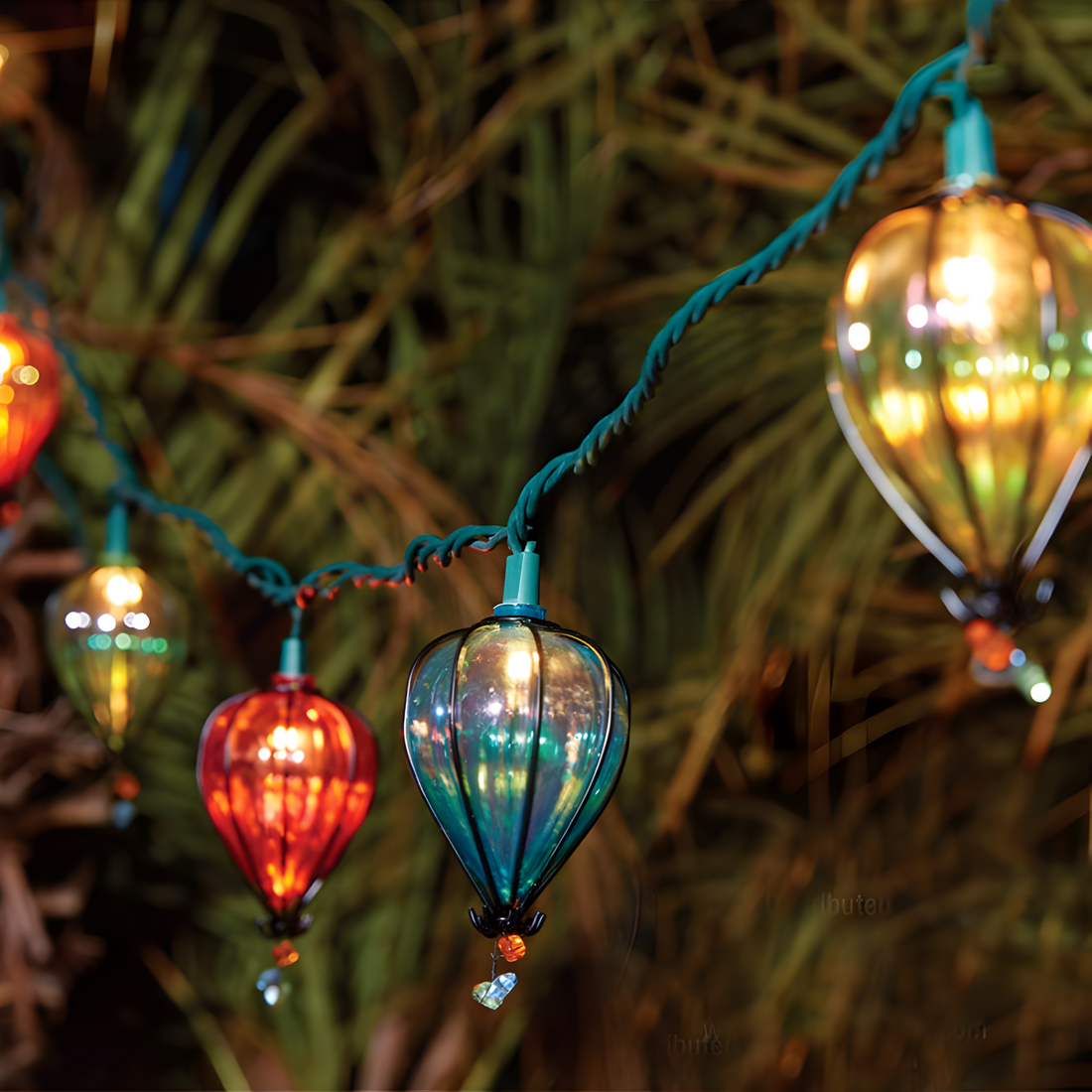 FeierFlare - Flerfärgad Hängande Ljussträng