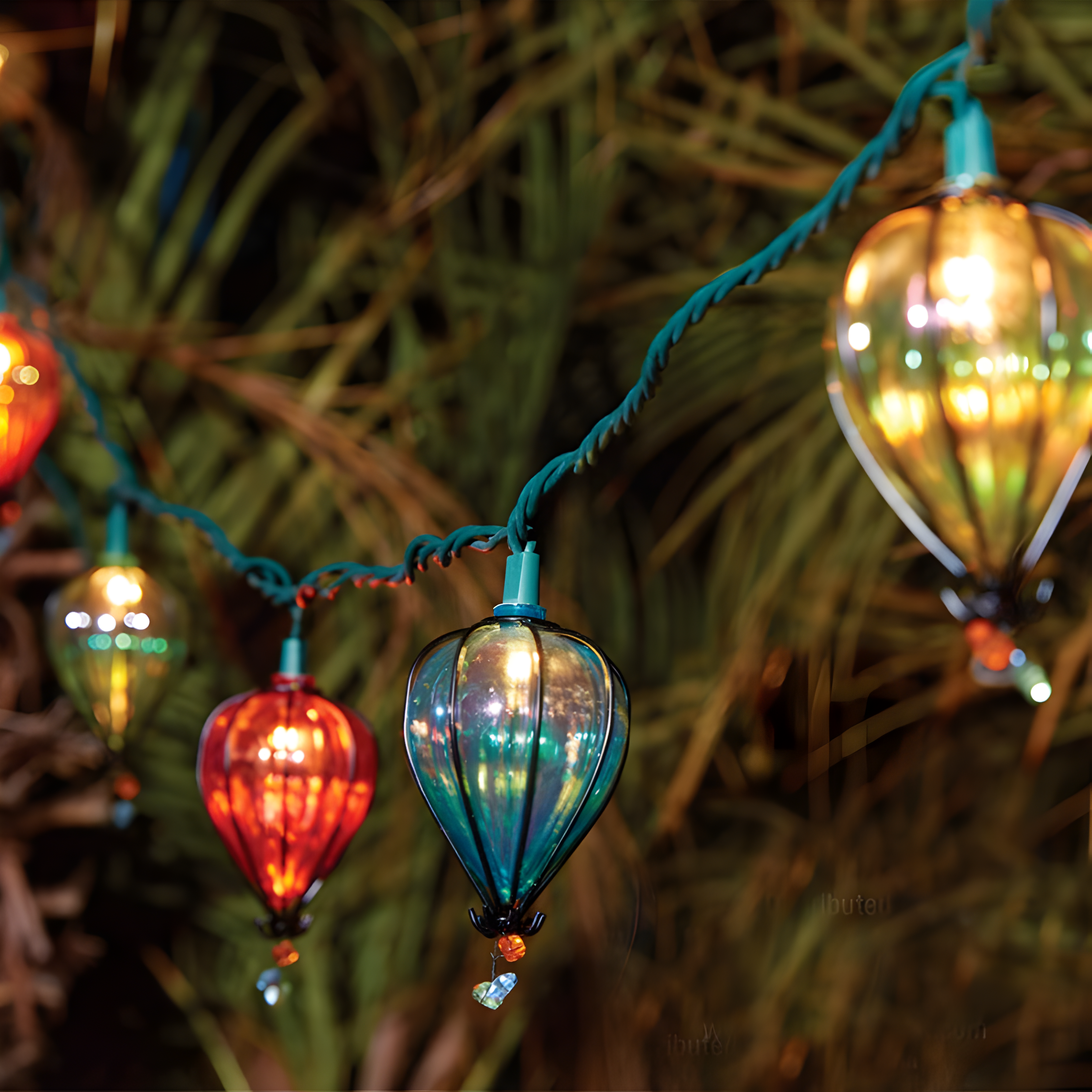 FeierFlare - Flerfärgad Hängande Ljussträng