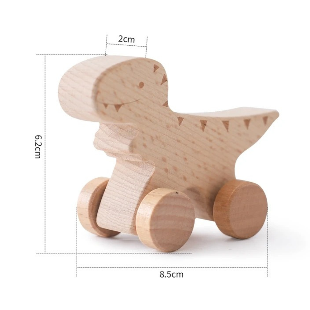 Montessori träningståg i pastellfärger