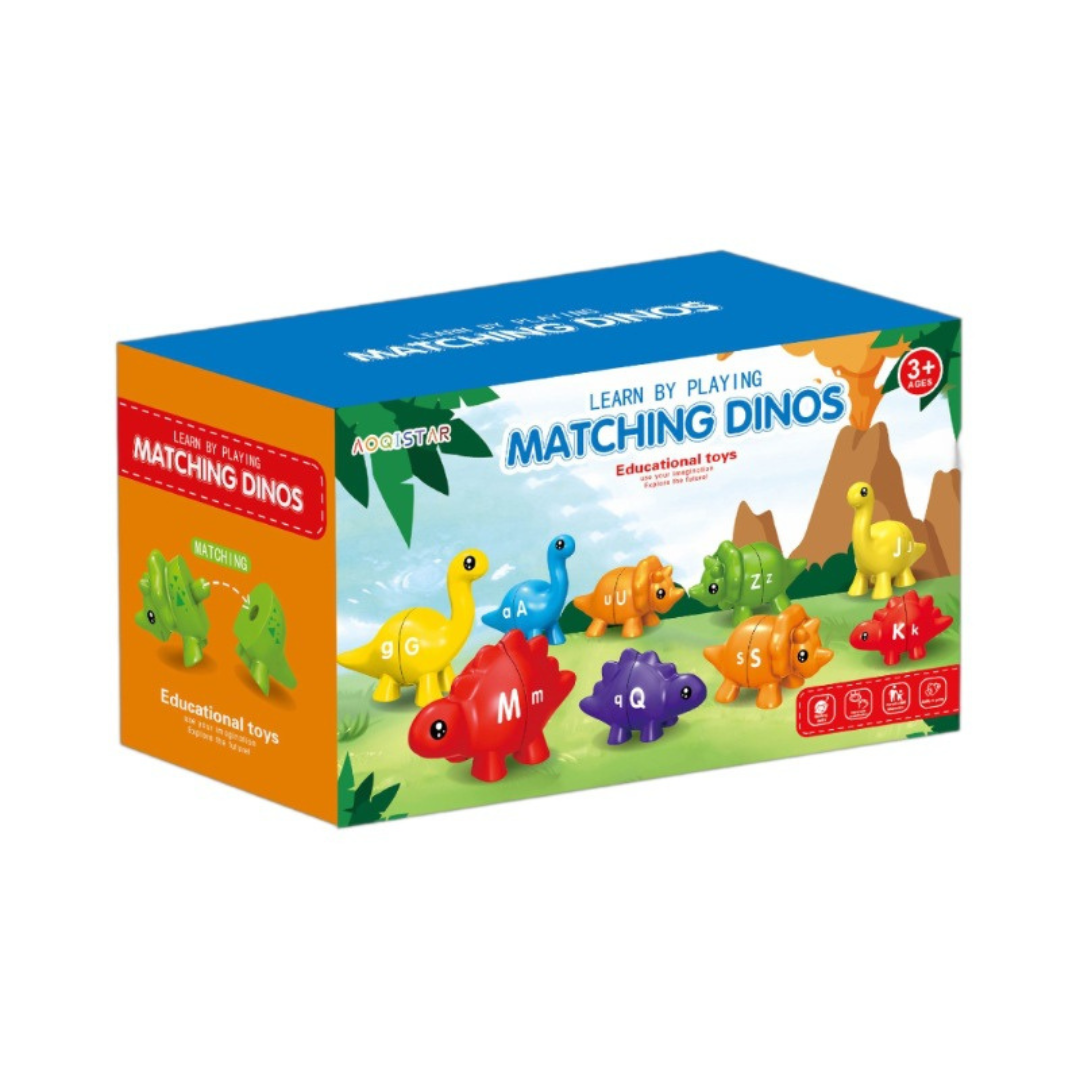 Utbildande Montessori färger dinosaurie sorteringsspel set