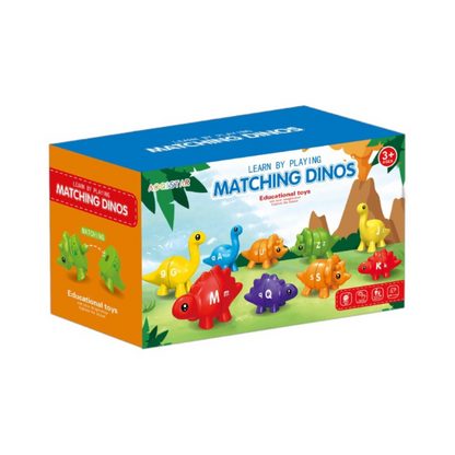 Utbildande Montessori färger dinosaurie sorteringsspel set