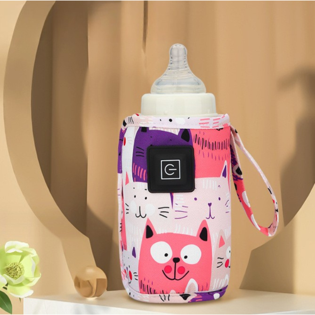 Praktisk flaska värmare för på språng